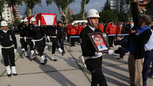 Şehit polis memuru Mustafa Yeli için Adanada tören düzenlendi