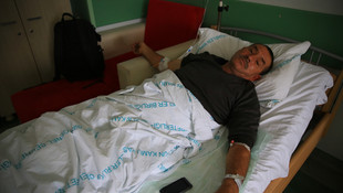 Seyir halinde silahla vurulan tır şoförü lastik patladı sanıp yola devam etti