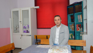 Sınıfları depo olarak kullanılan okulu yeniledi