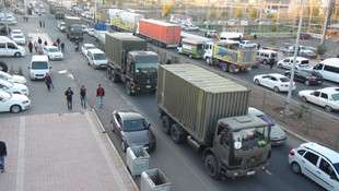 Sınıra askeri sevkiyat