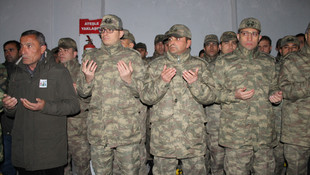 Şırnak'ta şehit asker için tören