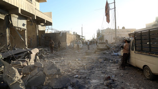 Halep'te yerleşim yerine saldırı