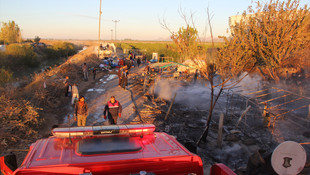 GÜNCELLEME - Tarım işçilerinin kaldığı çadırlar yandı