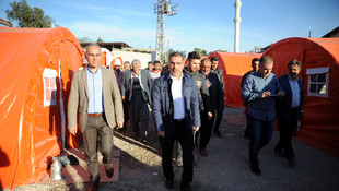 Tarım işçilerinin kaldığı çadırlardaki yangın