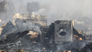 Tarım işçilerinin kaldığı çadırlar yandı