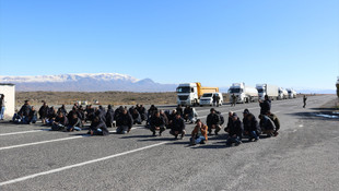 Taşeron işçilerin maaş protestosu