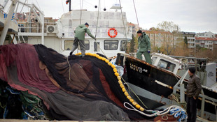 Tekirdağ'da balık avına poyraz engeli