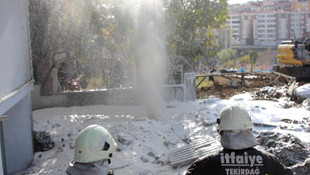 Tekirdağ'da su kuyusundan doğalgaz çıkması