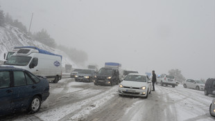 Tokat'ta kar yağışı
