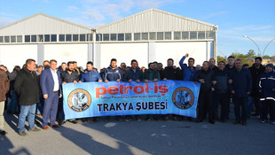 TPAO işçilerinden iş bırakma eylemi