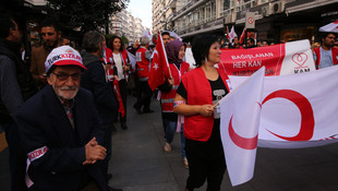 Türk Kızılayından Samsun'da Merhamet yürüyüşü