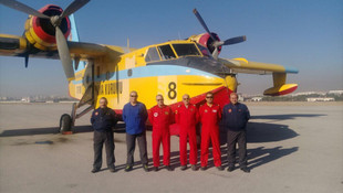 Türkiye İsrailde çıkan yangınlara uçakla destek verdi