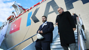 Tuzla'da gemi uğurlama töreni