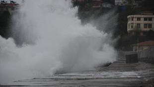 Zonguldak'ta şiddetli rüzgar