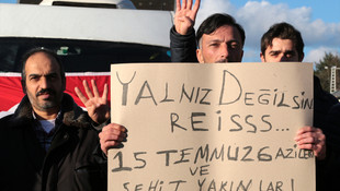 15 Temmuz gazilerinden Erdoğan'a yalnız değilsin desteği