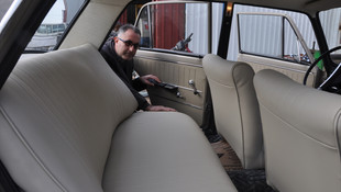 40 yıllık otomobilini modifiye etti