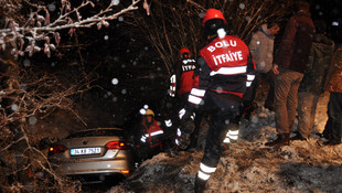 Abant yolunda trafik kazası: 1 yaralı