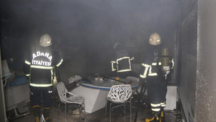 Adana'da iş yeri yangını