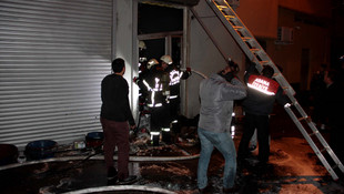 Adana'da iş yerinde yangın