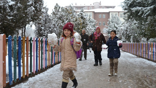 Aksaray'da eğitime kar engeli