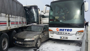 Aksaray'da zincirleme trafik kazası