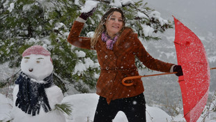 Antalya'da kar yağışı