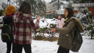 Antalya'da kar yağışı