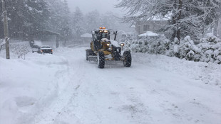 Antalya'da karla mücadele