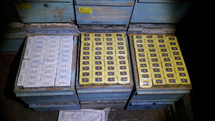 Arı kovanları arasında sigara sevkiyatı