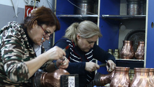 Bakırcı ailesinin gelini de bakır ustası olacak