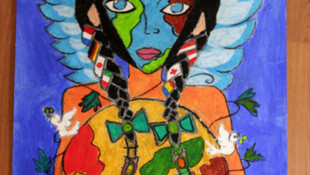 Barış için yaptığı resim dünya liderlerine gönderilecek