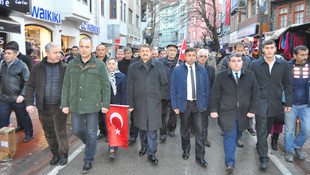 Bartın’da “Şehitlere saygı, teröre lanet” yürüyüşü