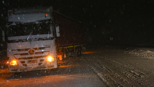 Bayburt'ta kar yağışı