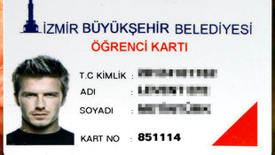 Beckham'ın fotoğrafıyla ulaşım kartı aldı