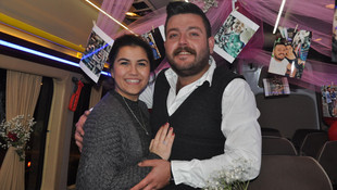 Bilecik'te minibüs şoföründen sürpriz evlenme teklifi