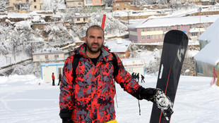Bitlis'te kayak heyecanı