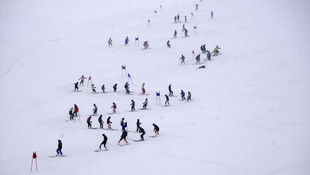Bitlis'te kayak heyecanı
