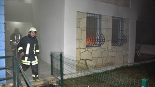 Bodrum'da ev yangını