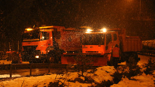 Bolu Dağı'nda yoğun kar yağışı