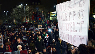 Bremen'de Halep'i kurtarın çağrısı