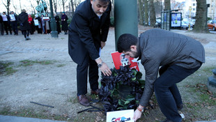 Brüksel'de Halep protestosu