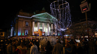 Brüksel'de Noel hazırlığı