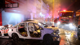 Bursa'da iş yeri yangını