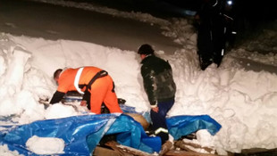 Çatısı çöken ahırda 50 küçükbaş hayvan telef oldu