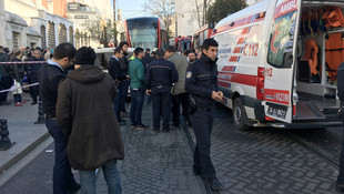 Çemberlitaş'ta tramvayın çarptığı kişi öldü