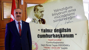 Cumhurbaşkanı Erdoğan'a yeni yılda 2017 destek mektubu