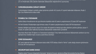 GRAFİKLİ - Darbe girişimine 11 ilde 20 iddianame, bin 390 şüpheli