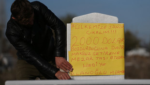 Dolarını bozdur mezar taşını götür