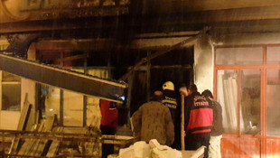 Düzce'de iş yeri yangını