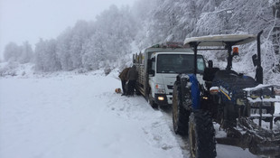 Düzce'de kar yağışı